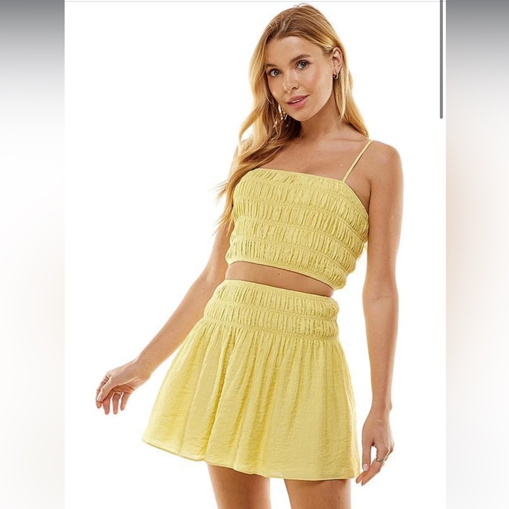 ACOA Smocked Skirt Set